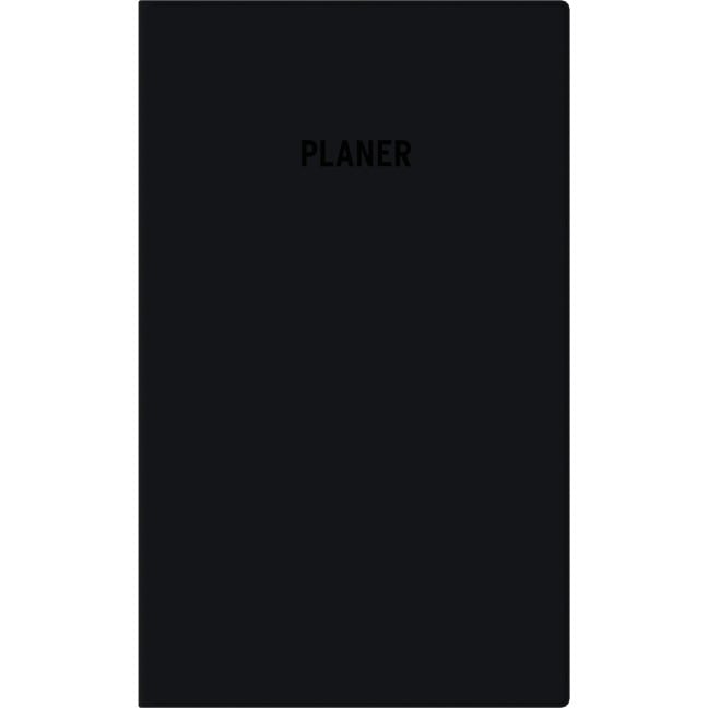 Taschenplaner schwarz 2026 - Bürokalender 9,5x16 cm - 32 Seiten - 1 Monat auf 2 Seiten - separates Adressheft - faltbar - Notizheft - 520-1020 -  Taschenplaner schwarz 2026 - Bürokalender 9,5x16 cm - 32 Seiten - 1 Monat auf 2 Seiten - separates Adressheft - faltbar - Notizheft - 520-1020 -