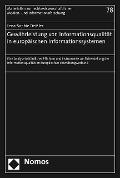 Cover-Bild zum Titel 'Gewährleistung von Informationsqualität in europäischen Informationssystemen' von 'Lena-Sophie Deißler'