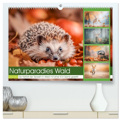 Naturparadies Wald (hochwertiger Premium Wandkalender 2025 DIN A2 quer), Kunstdruck in Hochglanz - Steffen Gierok-Latniak