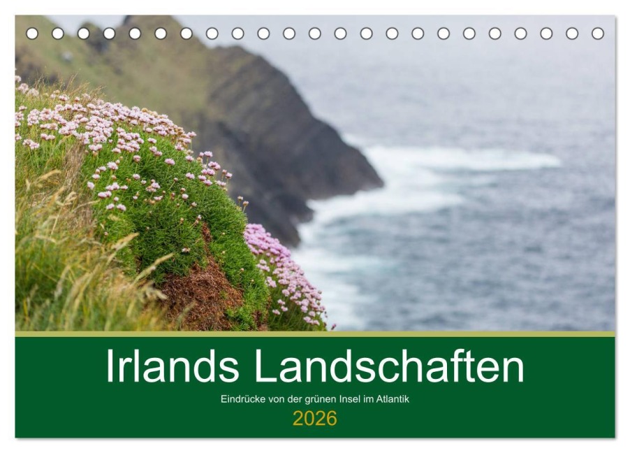 Irlands Landschaften (Tischkalender 2026 DIN A5 quer), CALVENDO Monatskalender - Werner Moller