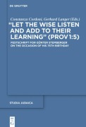Cover-Bild zum Titel '"Let the Wise Listen and add to Their Learning" (Prov 1:5)' von ''