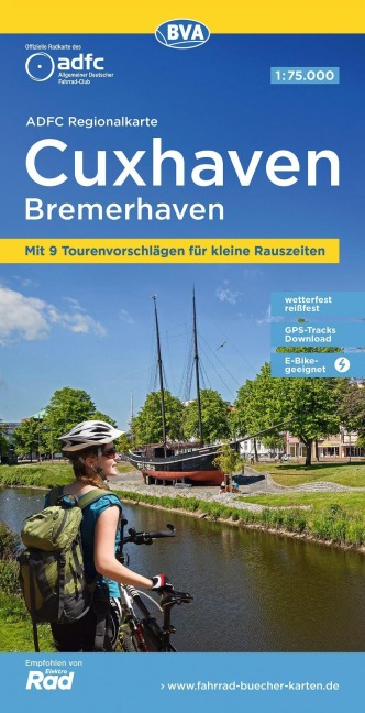 BVA ADFC Regionalkarte Cuxhaven Bremerhaven 1:75.000 - 