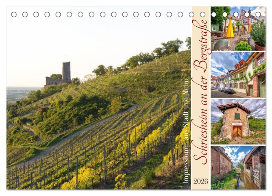Schriesheim an der Bergstraße - Impressionen aus Stadt und Natur (Tischkalender 2026 DIN A5 quer), CALVENDO Monatskalender - Thorsten Assfalg