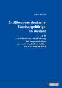 Cover-Bild zum Titel 'Entführungen deutscher Staatsangehöriger im Ausland' von 'Alexa Buckler'