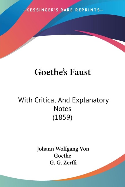 Goethe's Faust - Johann Wolfgang von Goethe