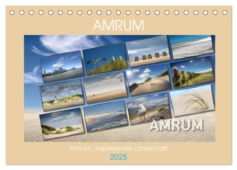 Amrum, inspirierende Landschaft (Tischkalender 2025 DIN A5 quer), CALVENDO Monatskalender - Dieter Gödecke