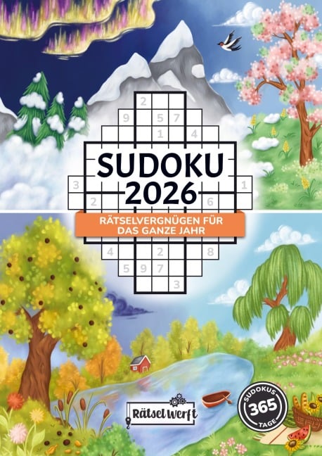 Sudoku 2026: Rätselvergnügen für das ganze Jahr mit dem großen Sudoku Kalender 2026 Rätselbuch für Erwachsene - Rätsel Werft