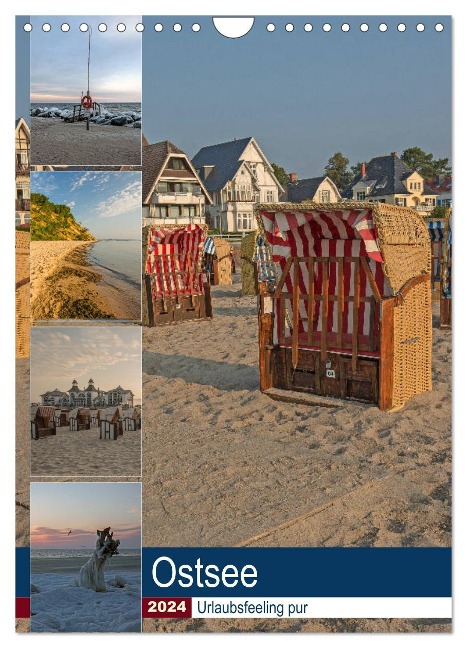 Ostsee. Urlaubsfeeling pur (Wandkalender 2024 DIN A4 hoch), CALVENDO Monatskalender - Andrea Potratz
