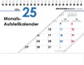 Monats-Aufstellkalender 2025 - 20x15 cm - 1 Monat auf 1 Seite - 4-sprachiges Kalendarium - inkl. Jahresübersicht - Monatsplaner - 985-0000 - 