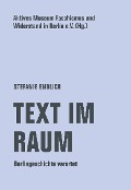 Text im Raum - Stefanie Endlich