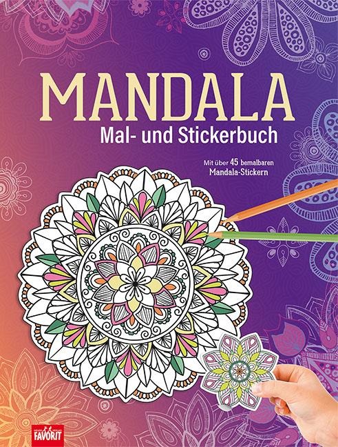 Mandala Mal- und Stickerbuch - 