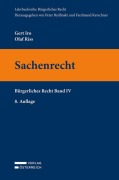 Cover-Bild zum Titel 'Sachenrecht' von 'Gert Iro, Olaf Riss'