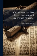 Cover-Bild zum Titel 'Oplysninger Om Bygdemaalene I SÃ, ndhordland...' von 'Christian Bang Vidsteen'