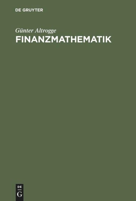Finanzmathematik - Günter Altrogge
