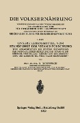 Cover-Bild zum Titel 'Unsere Lebensmittel vom Standpunkt der Vitaminforschung' von 'Adolf Juckenack'
