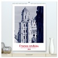 France en bleu - Frankreichs Sehenswürdigkeiten einmal anders (hochwertiger Premium Wandkalender 2024 DIN A2 hoch), Kunstdruck in Hochglanz - Ph Ph