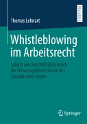 Cover-Bild zum Titel 'Whistleblowing im Arbeitsrecht' von 'Thomas Lehnart'