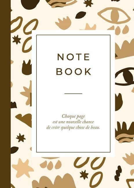 Carnet motifs Marron - Hello Editions