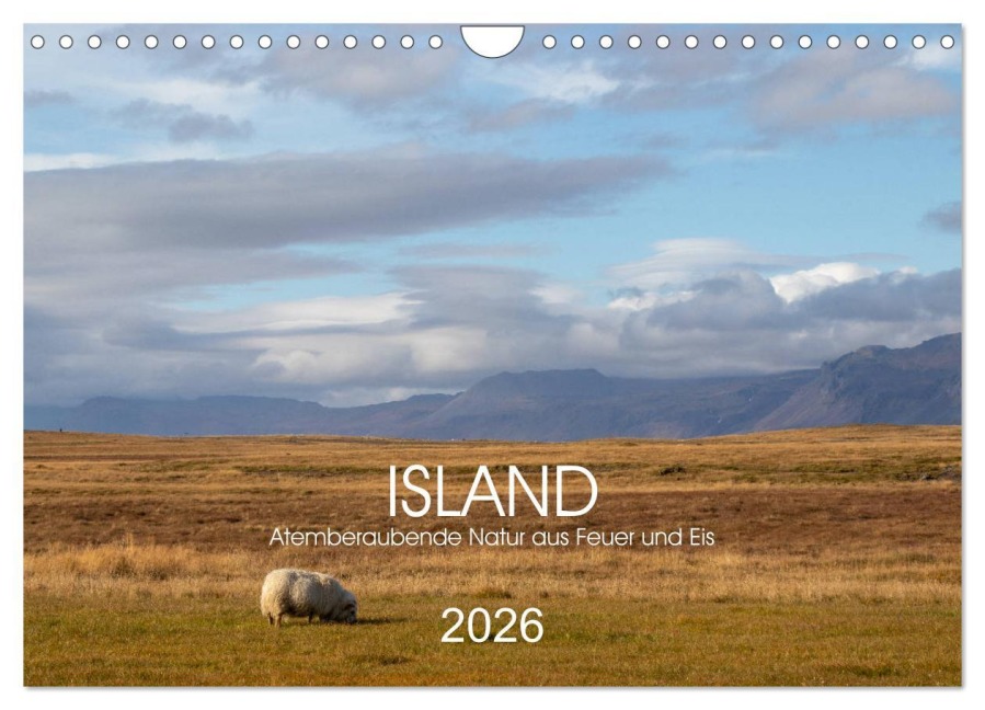 ISLAND Atemberaubende Natur aus Feuer und Eis (Wandkalender 2026 DIN A4 quer), CALVENDO Monatskalender - Denise Graupner