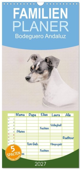 Familienplaner 2027 - Bodeguero Andaluz 2027 mit 5 Spalten (Wandkalender, 21 x 45 cm) CALVENDO - Andrea Redecker