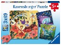 Ravensburger Kinderpuzzle 05181 - Einhorn, Drache und Fee - 3x49 Teile Puzzle für Kinder ab 5 Jahren - 