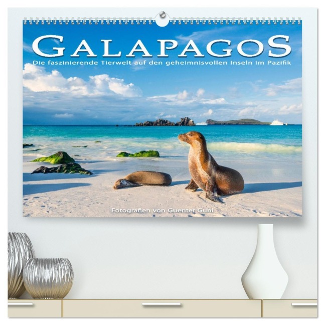 Die faszinierende Tierwelt der Galapagos-Inseln (hochwertiger Premium Wandkalender 2026 DIN A2 quer), Kunstdruck in Hochglanz - Guenter Guni