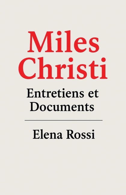 Miles Christi Entretiens & Documents - Elena Rossi