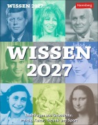 Cover-Bild zum Titel 'Wissen Tagesabreißkalender 2027 - Quizfragen aus Geschichte, Politik, Kultur, Technik und Sport' von 'Berthold Budde'