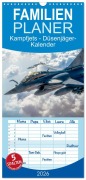 Cover-Bild zum Titel 'Familienplaner 2026 - Kampfjets - Düsenjäger-Kalender mit 5 Spalten (Wandkalender, 21 x 45 cm) CALVENDO' von 'M. Scott'