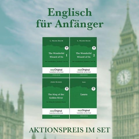 Englisch für Anfänger (Bücher + Audio-Online) - Lesemethode von Ilya Frank - Lewis Carroll, L. Frank Baum, John Ruskin, Hector Hugh Munro (Saki)