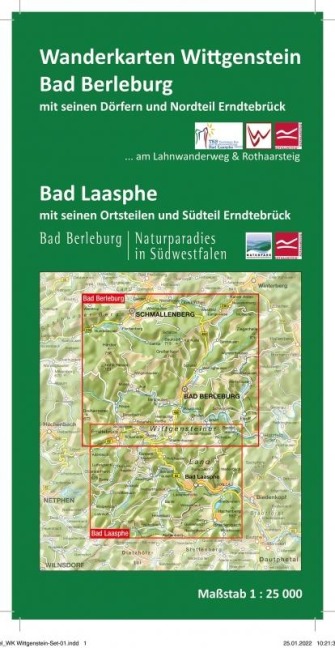 Wanderkarten-Set Bad Laasphe + Bad Berleburg - 