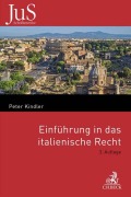 Cover-Bild zum Titel 'Einführung in das italienische Recht' von 'Peter Kindler'