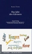 Cover-Bild zum Titel 'Das Jahr des Gärtners' von 'Karel Capek'