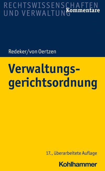 Verwaltungsgerichtsordnung - Martin Redeker, Helmuth von Nicolai, Peter Kothe