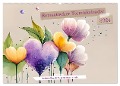 Romantischer Terminkalender (Wandkalender 2024 DIN A2 quer), CALVENDO Monatskalender - Ursula Di Chito