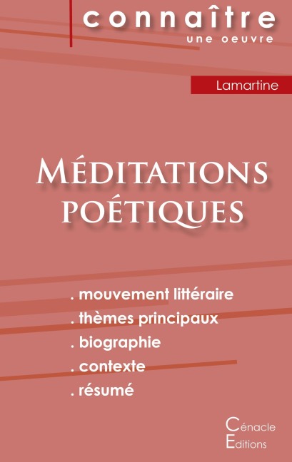 Fiche de lecture Méditations poétiques de Lamartine (Analyse littéraire de référence et résumé complet) - Alphonse De Lamartine