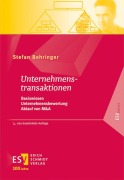 Cover-Bild zum Titel 'Unternehmenstransaktionen' von 'Stefan Behringer'