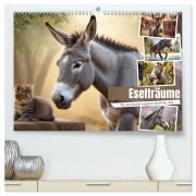 Cover-Bild zum Titel 'Eselträume (hochwertiger Premium Wandkalender 2026 DIN A2 quer), Kunstdruck in Hochglanz' von 'Babette Whitter'