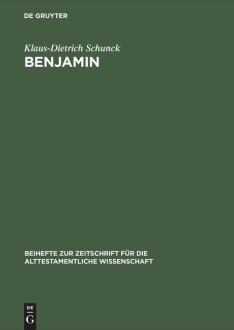 Benjamin - Klaus-Dietrich Schunck