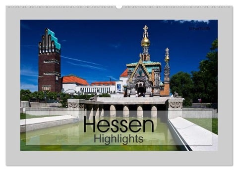 Hessen Highlights (Wandkalender 2025 DIN A2 quer), CALVENDO Monatskalender - U. Boettcher