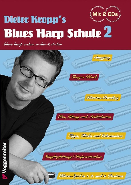 Kropp's Blues Harp Schule Bd. 2 (2CD) FSC Mix, SGSCH-COC-050055 - Dieter Kropp