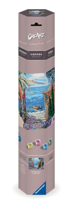 CreArt, Malen nach Zahlen Canvas Leinwand - Mediterrane Landschaft - 