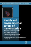 Cover-Bild zum Titel 'Health and Environmental Safety of Nanomaterials' von ''