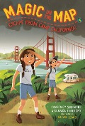 Cover-Bild zum Titel 'Magic on the Map #4: Escape from Camp California' von 'Courtney Sheinmel, Bianca Turetsky'
