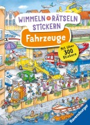 Cover-Bild zum Titel 'Wimmeln, Rätseln, Stickern: Fahrzeuge' von ''