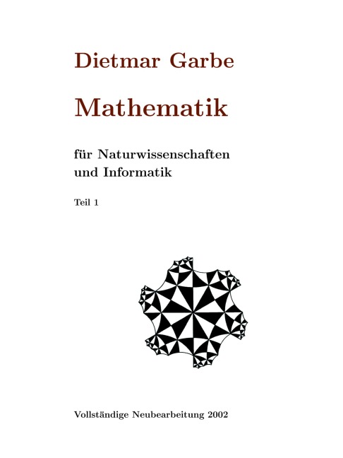 Mathematik für Naturwissenschaften und Informatik  Teil I  ( HardCover ) - 