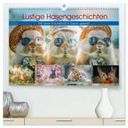 Cover-Bild zum Titel 'Lustige Hasengeschichten (hochwertiger Premium Wandkalender 2026 DIN A2 quer), Kunstdruck in Hochglanz' von 'Steffen Gierok-Latniak'