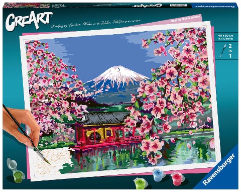 Ravensburger CreArt - Malen nach Zahlen 20177 - Japanese Cherry Blossom - ab 14 Jahren - 