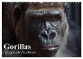 Gorillas. Kraftvolle Pazifisten (Wandkalender 2024 DIN A2 quer), CALVENDO Monatskalender - Elisabeth Stanzer