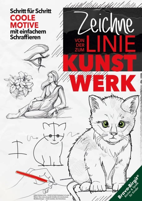 Einfach Zeichnen lernen - Schritt-für-Schritt Zeichenbuch mit coolen Motiven - Birgit Bravo
